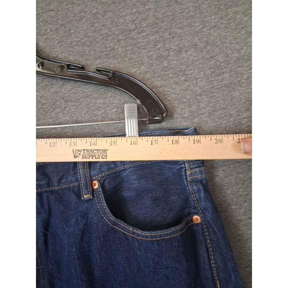 VTG Levis Jeans Mens 42x30 Dark Blue Denim 501 Y2K Button Fly Classic‎
